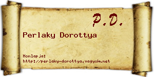 Perlaky Dorottya névjegykártya