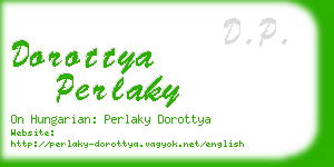 dorottya perlaky business card